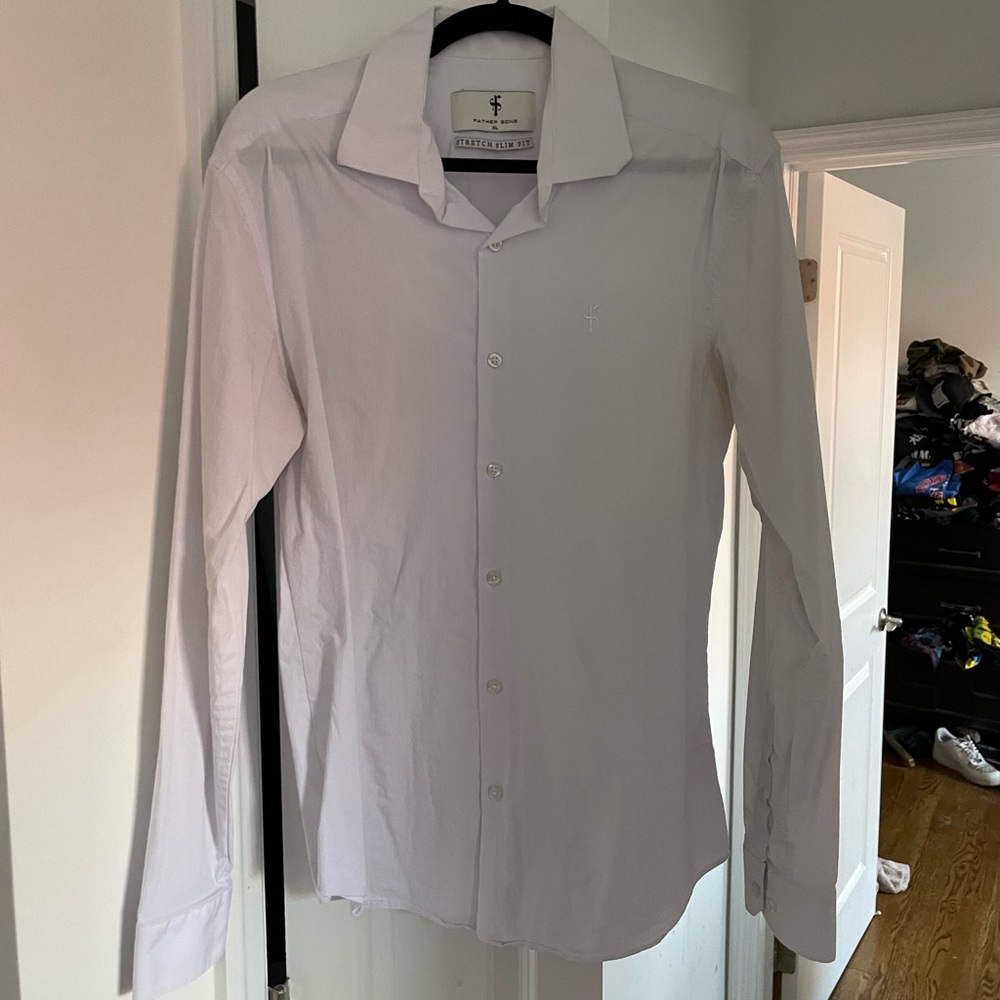 LIKE NEW FATHER & SONS LONG SLEEVE DRESS SHIRT